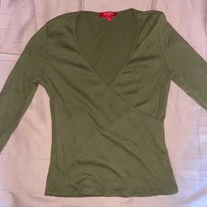 Long sleeve army green shirt